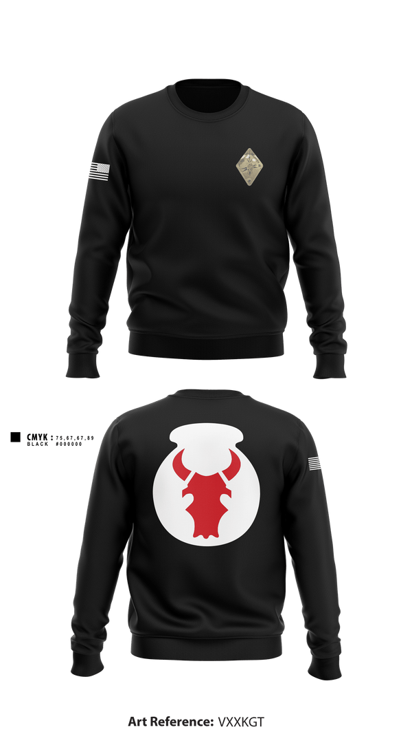 Crew Neck Sweatshirt, Det. 2 HHB 1-194 FA, National Guard, Teamtime, Team time, sublimation, custom sports apparel, team uniforms, spirit wear, spiritwear, sports uniforms, custom shirts, team store, custom team store, fundraiser sports, apparel fundraiser