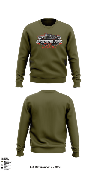 Crew Neck Sweatshirt, Brothers Junk Removal LLCBrothers Junk Removal LLC, , Teamtime, Team time, sublimation, custom sports apparel, team uniforms, spirit wear, spiritwear, sports uniforms, custom shirts, team store, custom team store, fundraiser sports, apparel fundraiser
