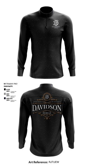 Quarter Zip Jacket, Davidson Forge, , Teamtime, Team time, sublimation, custom sports apparel, team uniforms, spirit wear, spiritwear, sports uniforms, custom shirts, team store, custom team store, fundraiser sports, apparel fundraiser