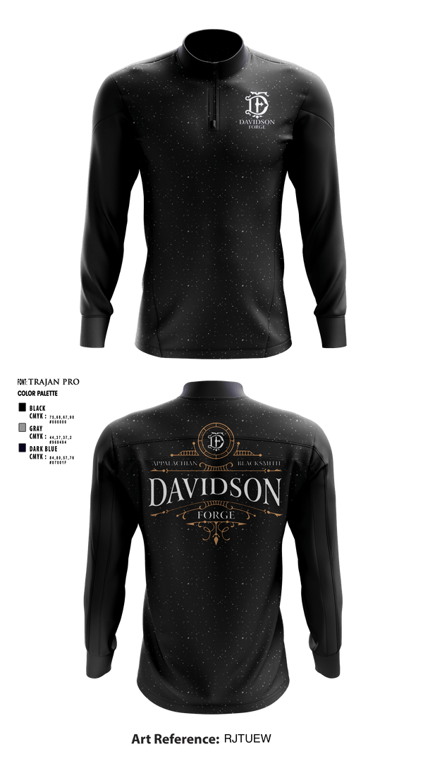 Quarter Zip Jacket, Davidson Forge, , Teamtime, Team time, sublimation, custom sports apparel, team uniforms, spirit wear, spiritwear, sports uniforms, custom shirts, team store, custom team store, fundraiser sports, apparel fundraiser