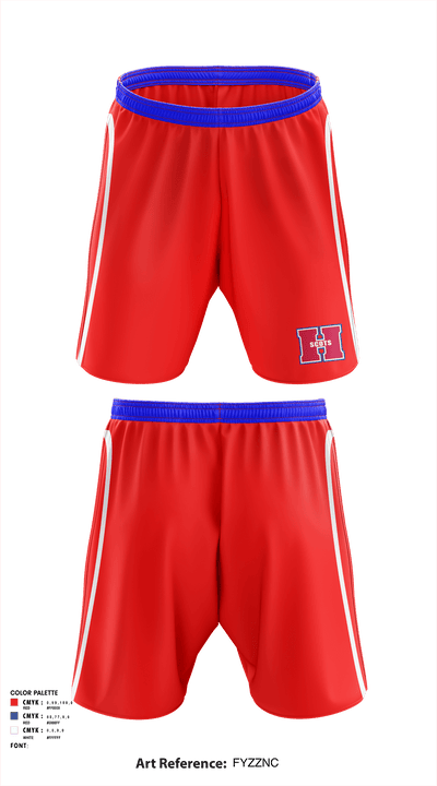 Highlands High School Football 28187796 Athletic Shorts With Pockets - 1