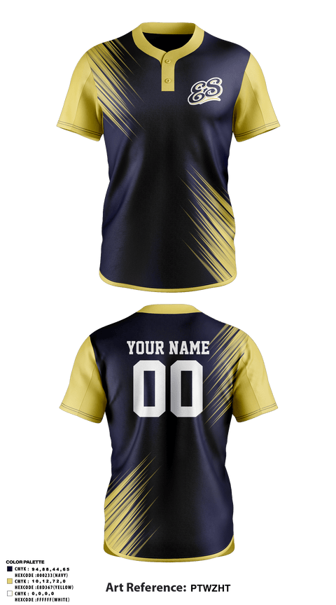 Two Button Softball Jersey, El Segundo Eagles Softball, Softball, Teamtime, Team time, sublimation, custom sports apparel, team uniforms, spirit wear, spiritwear, sports uniforms, custom shirts, team store, custom team store, fundraiser sports, apparel fundraiser
