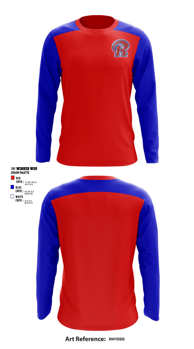 Richland High School Cheer 42804230 Long Sleeve Performance Shirt - 1
