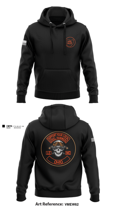 Support steel hammerz 94341085 Hoodie - 2