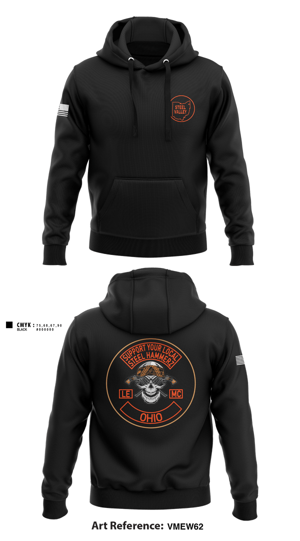 Hoodie, Support steel hammerz, Police, Teamtime, Team time, sublimation, custom sports apparel, team uniforms, spirit wear, spiritwear, sports uniforms, custom shirts, team store, custom team store, fundraiser sports, apparel fundraiser