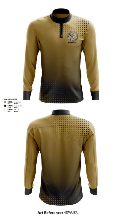 Northeast Metropolitan Regional Technical Vocational High School Basketball 39787016 Quarter Zip Jacket - 3