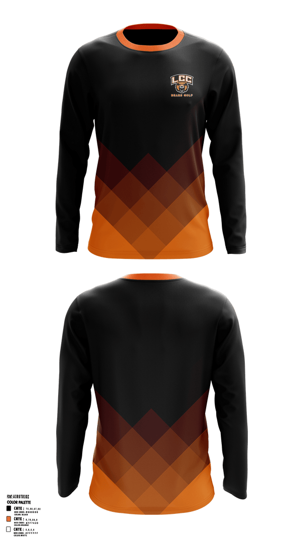 Long Sleeve Performance Shirt, Bears, Golf, Teamtime, Team time, sublimation, custom sports apparel, team uniforms, spirit wear, spiritwear, sports uniforms, custom shirts, team store, custom team store, fundraiser sports, apparel fundraiser