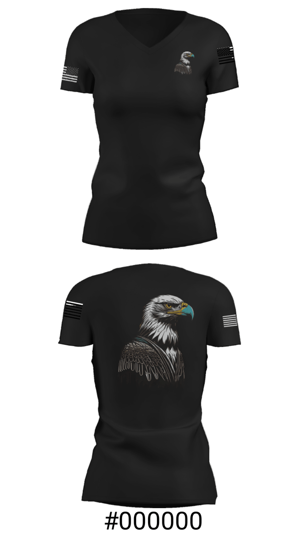 Women's Short Sleeve Vneck Shirt, , Air Force, Teamtime, Team time, sublimation, custom sports apparel, team uniforms, spirit wear, spiritwear, sports uniforms, custom shirts, team store, custom team store, fundraiser sports, apparel fundraiser