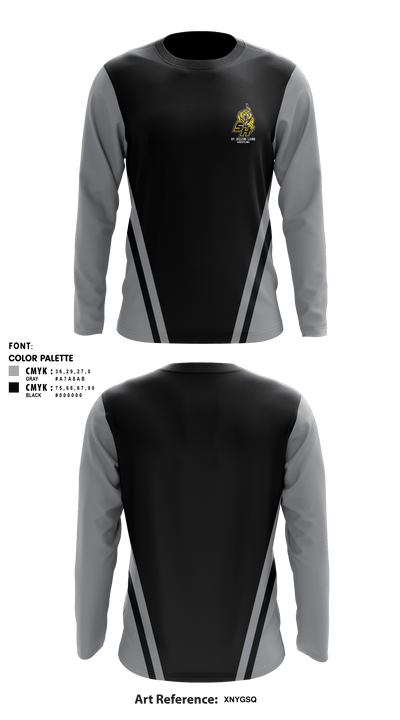 St Helens High School Wrestling 77700213 Long Sleeve Rash Guard Shirt - 1