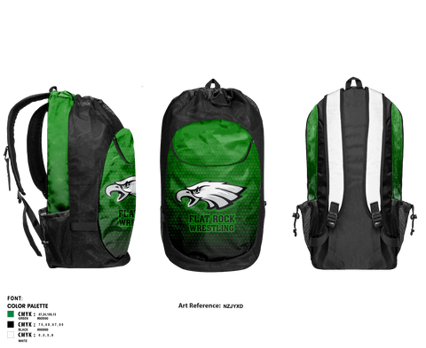 Gear Bag, Flat Rock Middle School Wrestling, Wrestling, Teamtime, Team time, sublimation, custom sports apparel, team uniforms, spirit wear, spiritwear, sports uniforms, custom shirts, team store, custom team store, fundraiser sports, apparel fundraiser