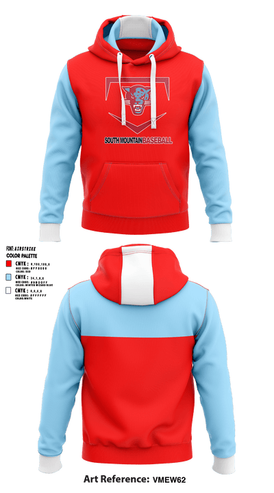 South Mountain High School Baseball 90737696 Hoodie - 1