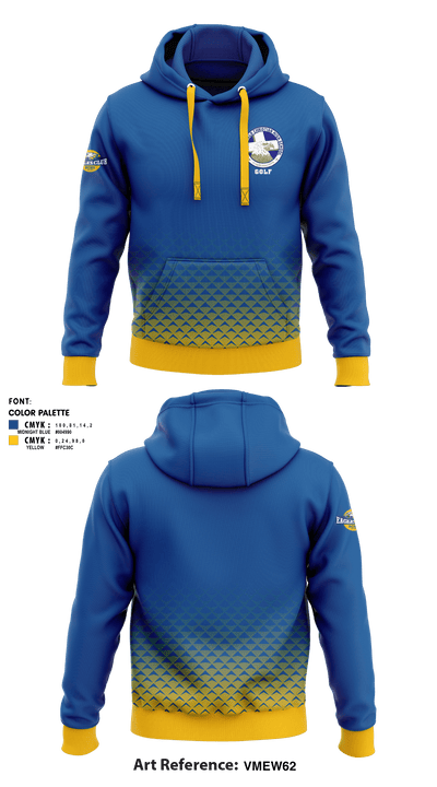 Bakersfield Christian High School Golf 54410462 Hoodie - 1