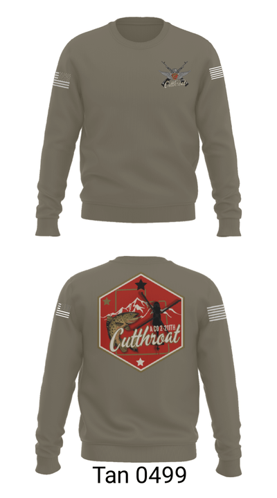 A Co. 2-211th GSAB 21328090 Crew Neck Sweatshirt - 11