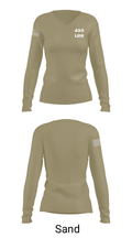 433 LRS 599623 Women's Long Sleeve V-neck Shirt - 42