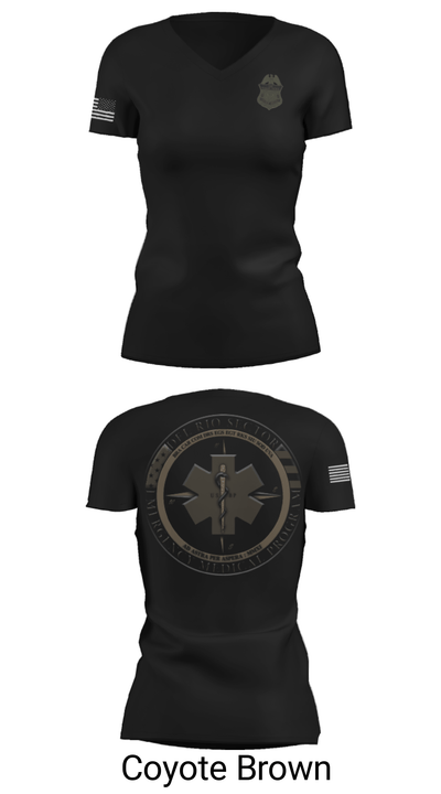 Border Patrol 70763119 Women's Short Sleeve V-neck Shirt - 20