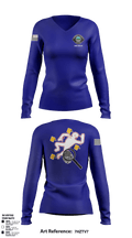 Crime Scene Unit 72242285 Women's Long Sleeve V-neck Shirt - 49