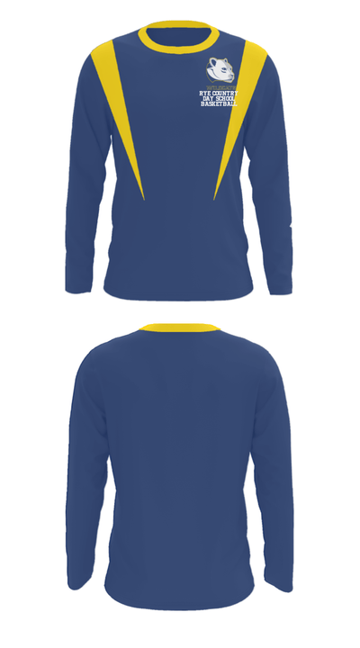Rye Country Day School Basketball 85905572 Long Sleeve Performance Shirt - 31