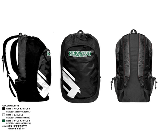 Gear Bag, Kingwood park, Cross Country, Teamtime, Team time, sublimation, custom sports apparel, team uniforms, spirit wear, spiritwear, sports uniforms, custom shirts, team store, custom team store, fundraiser sports, apparel fundraiser