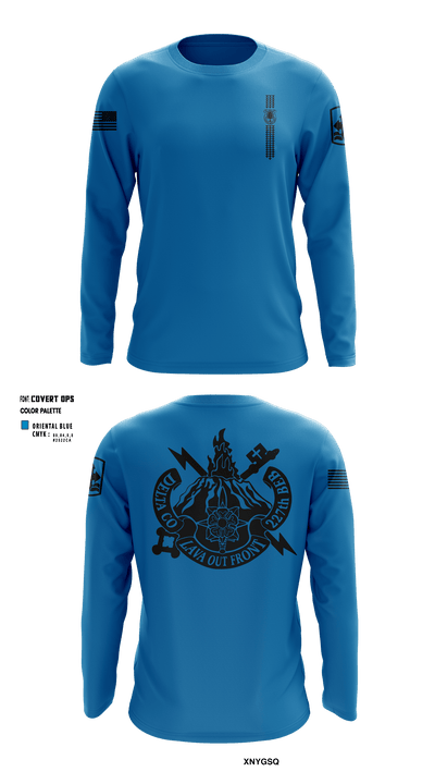 Company D (MI) 227 BEB, HIARNG 54401127 Long Sleeve Performance Shirt - 11