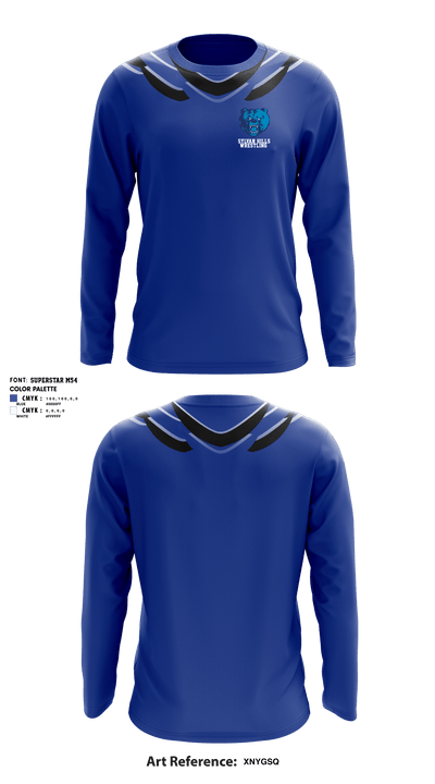 Sylvan Hills High School Wrestling 34797406 Long Sleeve Rash Guard Shirt - 1