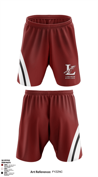Athletic Shorts With Pockets, Lebanon High School Bowling, Bowling, Teamtime, Team time, sublimation, custom sports apparel, team uniforms, spirit wear, spiritwear, sports uniforms, custom shirts, team store, custom team store, fundraiser sports, apparel fundraiser