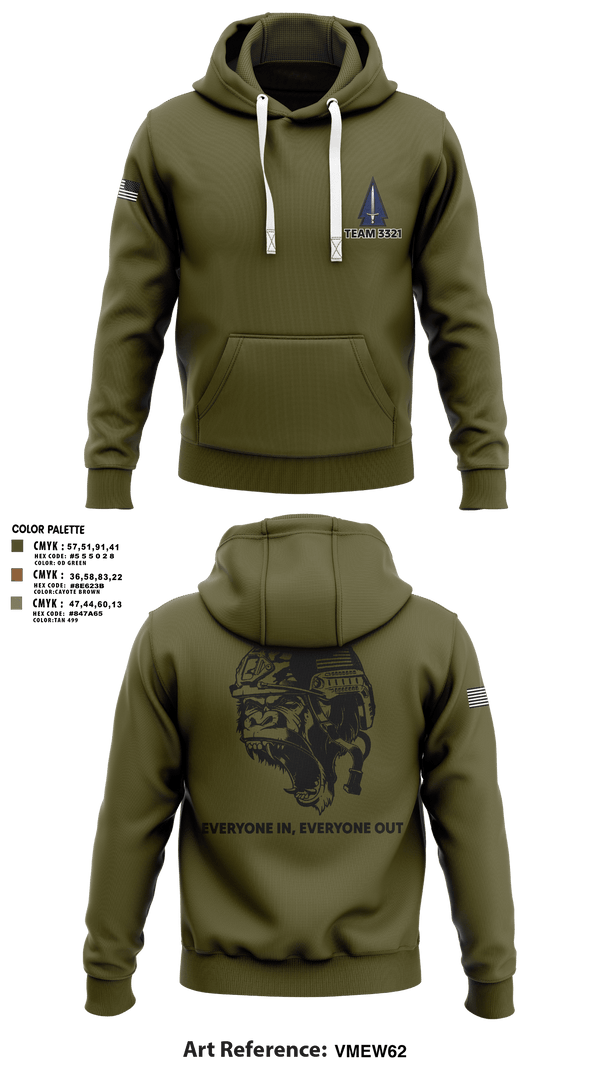 Hoodie, 3rd SFAB, Army, Teamtime, Team time, sublimation, custom sports apparel, team uniforms, spirit wear, spiritwear, sports uniforms, custom shirts, team store, custom team store, fundraiser sports, apparel fundraiser