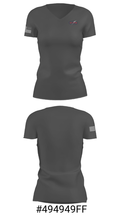 South Elgin High School Golf 91499640 Women's Short Sleeve V-neck Shirt - 19
