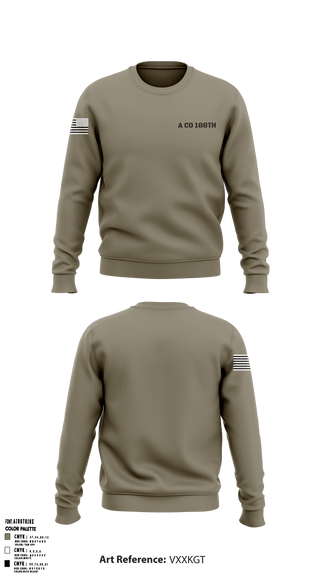 Crew Neck Sweatshirt, , Army, Teamtime, Team time, sublimation, custom sports apparel, team uniforms, spirit wear, spiritwear, sports uniforms, custom shirts, team store, custom team store, fundraiser sports, apparel fundraiser