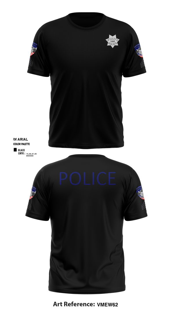 Short Sleeve Performance Shirt, Willits Little Lake JRTF, Police, Teamtime, Team time, sublimation, custom sports apparel, team uniforms, spirit wear, spiritwear, sports uniforms, custom shirts, team store, custom team store, fundraiser sports, apparel fundraiser