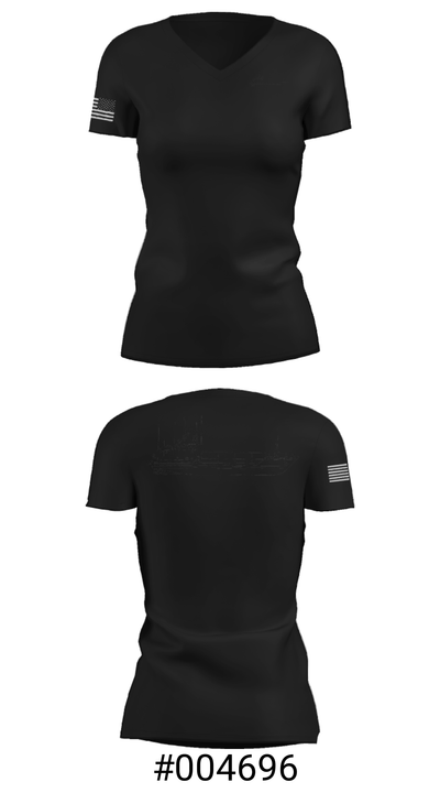 USAV NEW ORLEANS 71944163 Women's Short Sleeve V-neck Shirt - 19