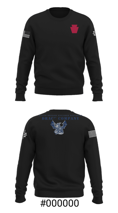 D Co 103rd BEB 81673350 Crew Neck Sweatshirt - 9