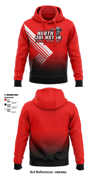 North Johnston High School Soccer 66285783 Hoodie - 1