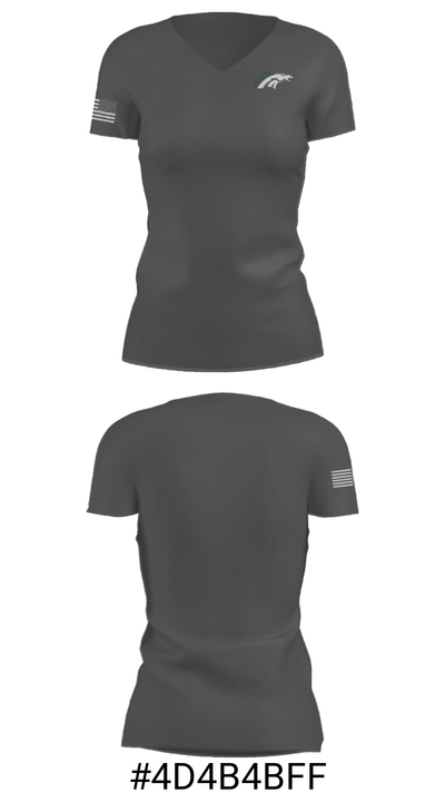 Kettle Moraine Lutheran High School Soccer 94591135 Women's Short Sleeve V-neck Shirt - 23