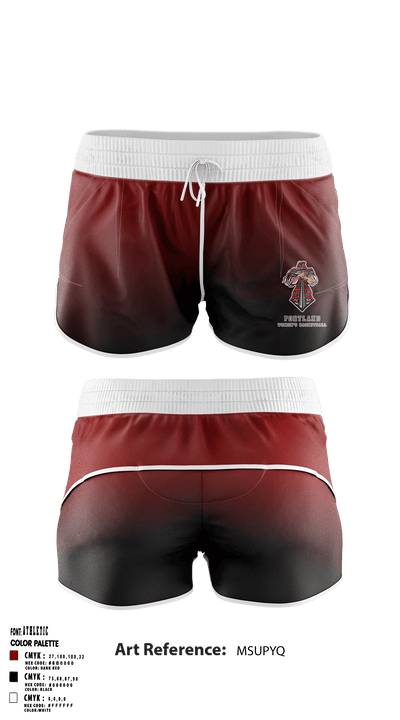 Portland High School Basketball 36413737 Women's Shorts - 2