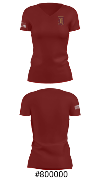 Women's Short Sleeve Vneck Shirt, Doherty Memorial High School Swimming, Swimming, Teamtime, Team time, sublimation, custom sports apparel, team uniforms, spirit wear, spiritwear, sports uniforms, custom shirts, team store, custom team store, fundraiser sports, apparel fundraiser