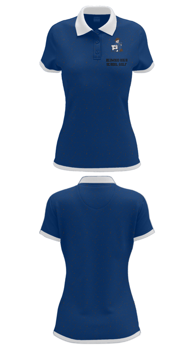 Redwood High School Golf 34163146 Women's Short Sleeve Performance Polo  - 22