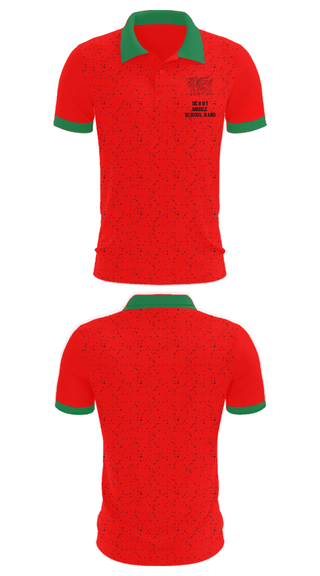 Short Sleeve Performance Polo, Derby Middle School Band, Spirit Store, Teamtime, Team time, sublimation, custom sports apparel, team uniforms, spirit wear, spiritwear, sports uniforms, custom shirts, team store, custom team store, fundraiser sports, apparel fundraiser