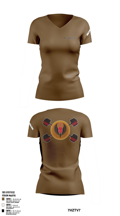 1K+ Ultra Club 51980552 Women's Short Sleeve V-neck Shirt - 2