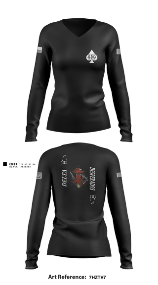 Women's Long Sleeve Vneck Shirt, , Navy, Teamtime, Team time, sublimation, custom sports apparel, team uniforms, spirit wear, spiritwear, sports uniforms, custom shirts, team store, custom team store, fundraiser sports, apparel fundraiser