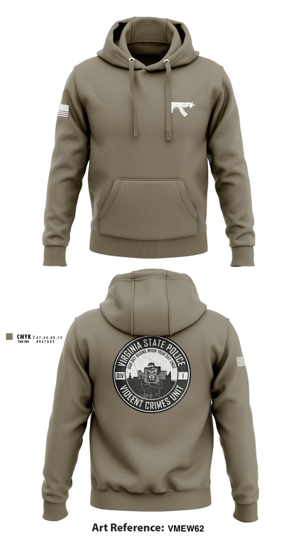 Hoodie, Violent Crimes Unit, Police, Teamtime, Team time, sublimation, custom sports apparel, team uniforms, spirit wear, spiritwear, sports uniforms, custom shirts, team store, custom team store, fundraiser sports, apparel fundraiser