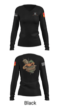 D 4-3 ADA 71951735 Women's Long Sleeve V-neck Shirt - 37