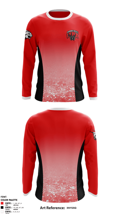 Brandon Valley High School Dance 90961379 Long Sleeve Performance Shirt - 1