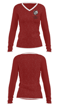 South Effingham High School Basketball 87782468 Women's Long Sleeve V-neck Shirt - 35