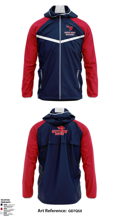 Saugerties Outlaws 20780337 Windbreaker - 8