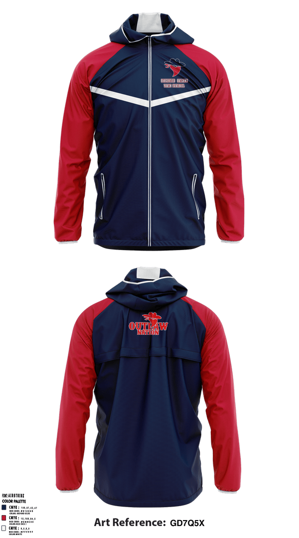 Windbreaker, Saugerties Outlaws, Football, Teamtime, Team time, sublimation, custom sports apparel, team uniforms, spirit wear, spiritwear, sports uniforms, custom shirts, team store, custom team store, fundraiser sports, apparel fundraiser