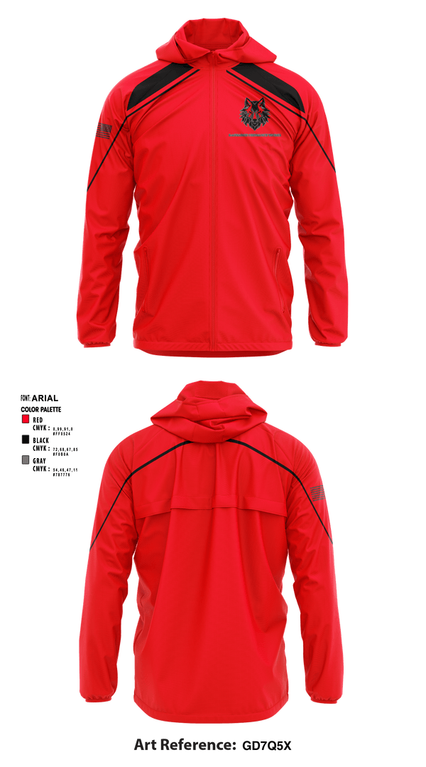 Windbreaker, Ragnarok Ordnance Works, , Teamtime, Team time, sublimation, custom sports apparel, team uniforms, spirit wear, spiritwear, sports uniforms, custom shirts, team store, custom team store, fundraiser sports, apparel fundraiser