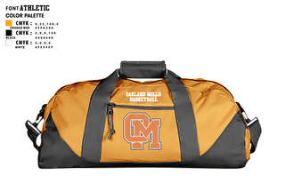 Duffle Bag, Oakland Mills High School Basketball, Women's Basketball, Teamtime, Team time, sublimation, custom sports apparel, team uniforms, spirit wear, spiritwear, sports uniforms, custom shirts, team store, custom team store, fundraiser sports, apparel fundraiser