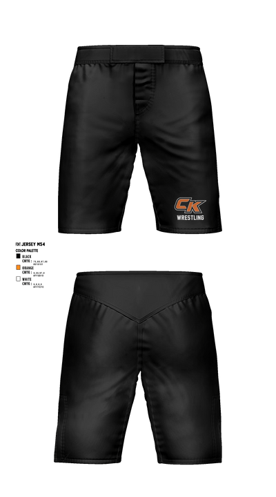 CK Wrestling 95145120 Fight Shorts - 1