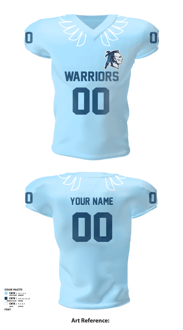 Football Jersey, Adena Warriors Football, Football, Teamtime, Team time, sublimation, custom sports apparel, team uniforms, spirit wear, spiritwear, sports uniforms, custom shirts, team store, custom team store, fundraiser sports, apparel fundraiser