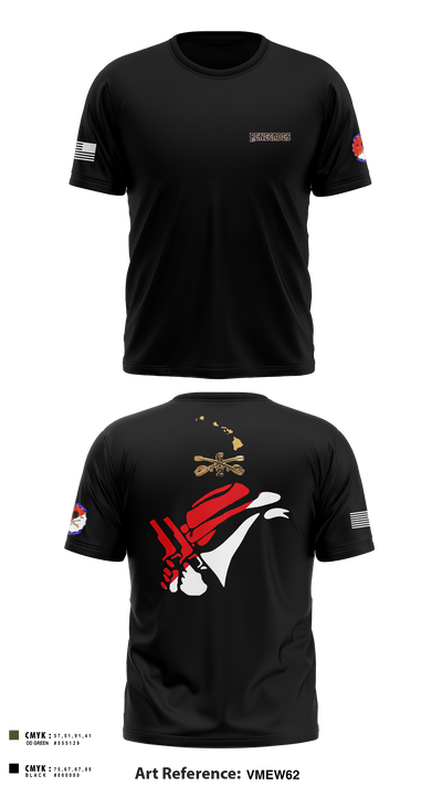 2-6 Cav Alpha troop Renegades 57667590 Short Sleeve Performance Shirt - 5